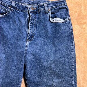 Vintage Riders By Lee Women 16 Petite High Rise‎ Dark Wash Mom 1990s Jeans (W)